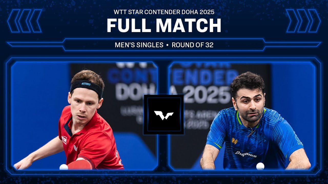 FULL MATCH | Jonathan Groth vs Noshad Alamiyan | MS R32 | #WTTDoha 2025