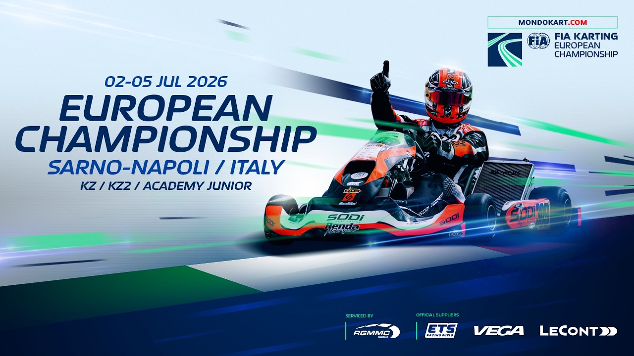 FIA Karting European Championship 2026 KZ, KZ2 & Academy Junior - Race 2 Sarno / Italy (Sunday)
