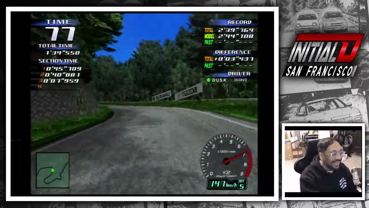 Initial D Arcade Stage Ver.3 — Time Attack DUSK GC8V Tsuchisaka OB Dry 2'51