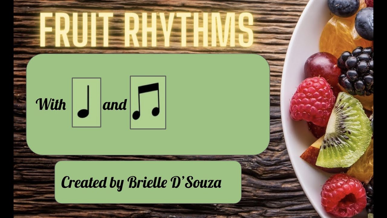 Fruit Rhythms Version 2 - no rhythm names