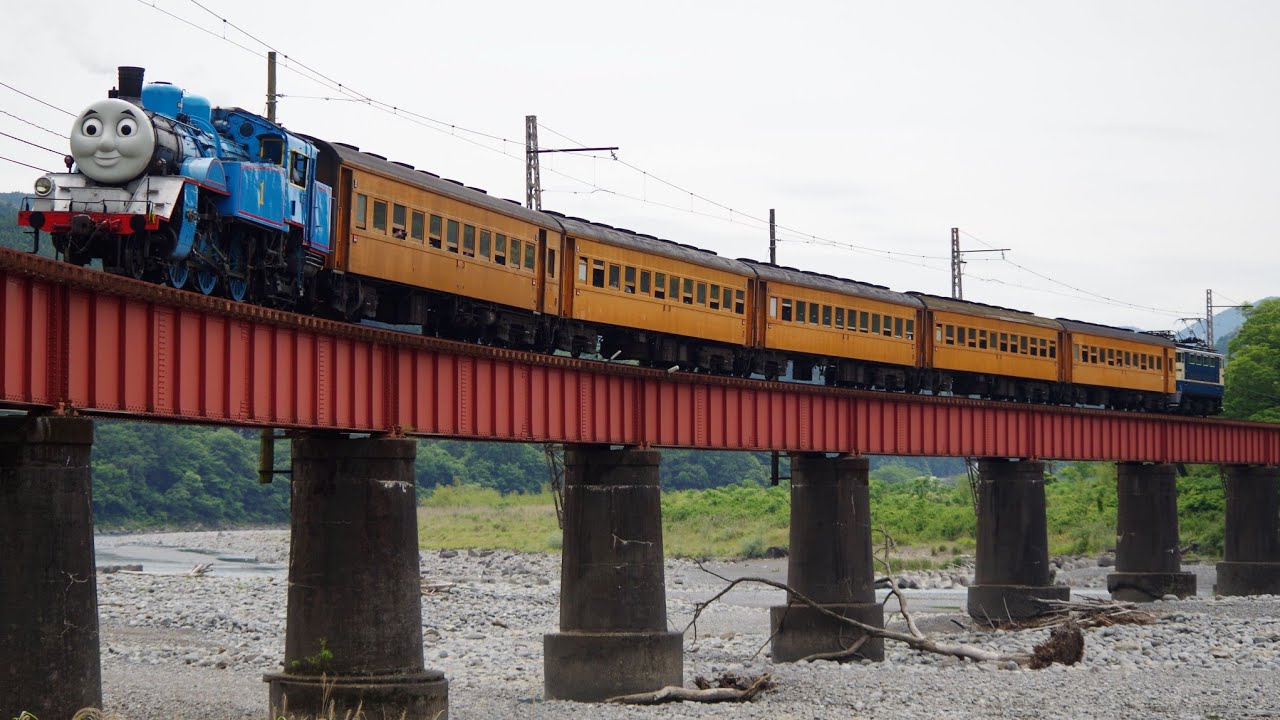 2025.05.24 大井川鐵道 大井川本線 きかんしゃトーマス号 川根温泉笹間渡-拔里  大井川第一橋梁通過