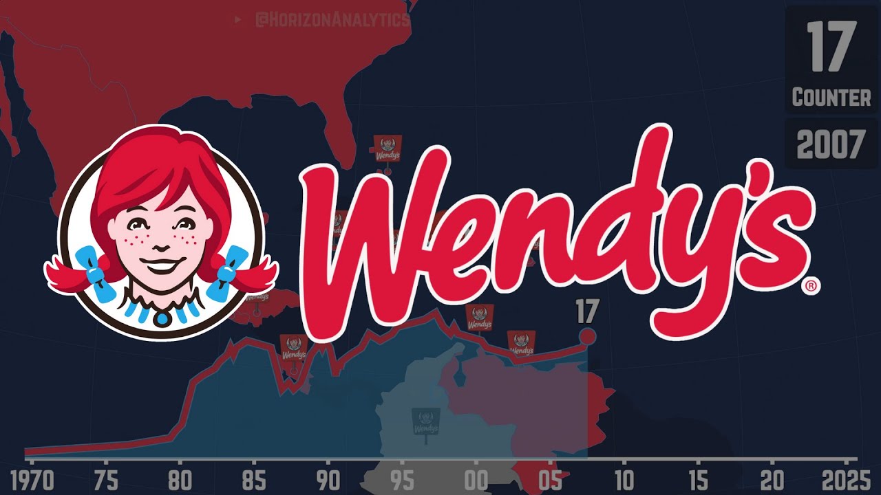 Wendy's Global Expansion, Mapped (1969–2025)