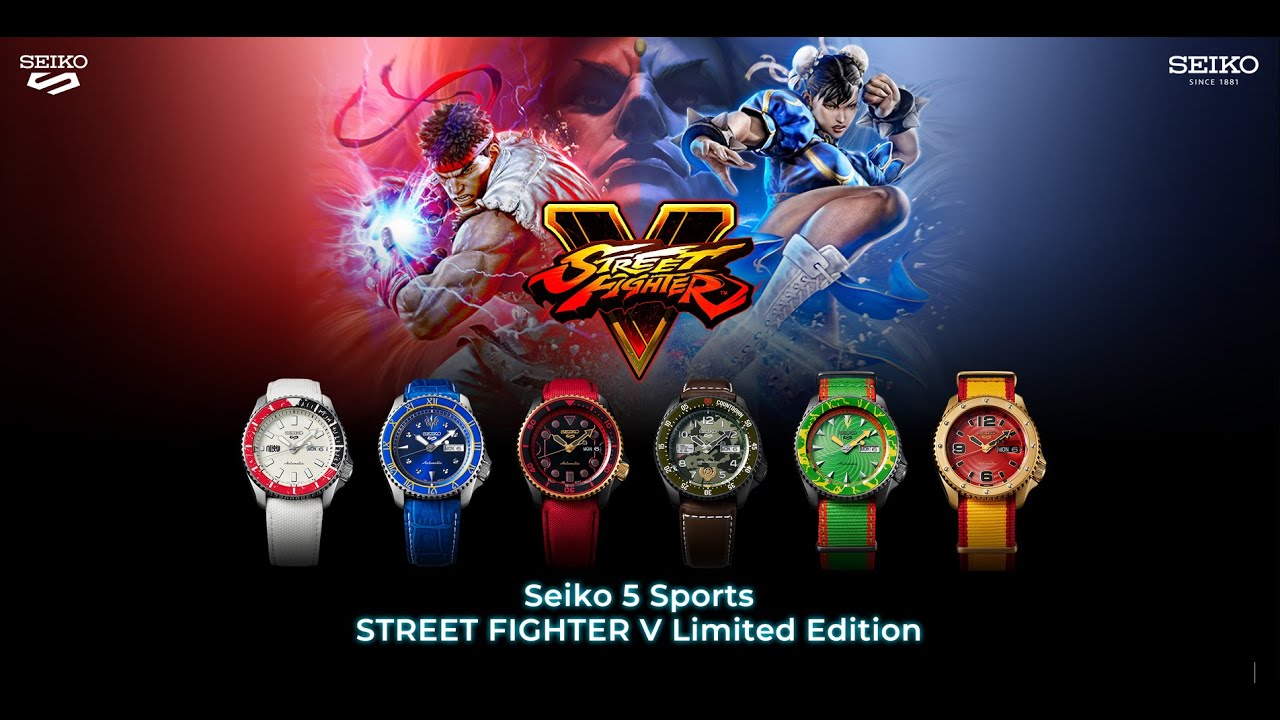 Распаковка: Seiko 5 Sports Street Fighter V Limited Edition серии &laquo;5KX&raquo; &mdash; полный комплект