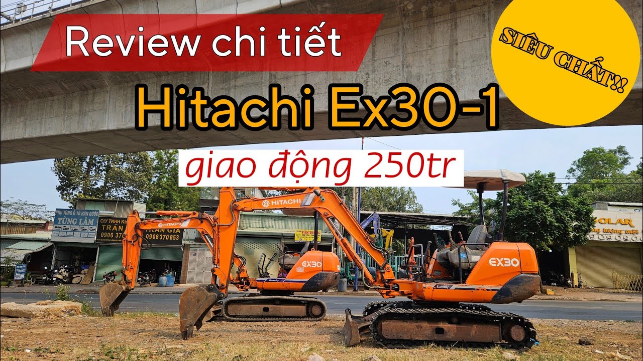 Về thêm 2 xe Hitachi Ex30-1 siêu đẹp, dàn bơm & công tắc như mới.Giá giao động 250tr