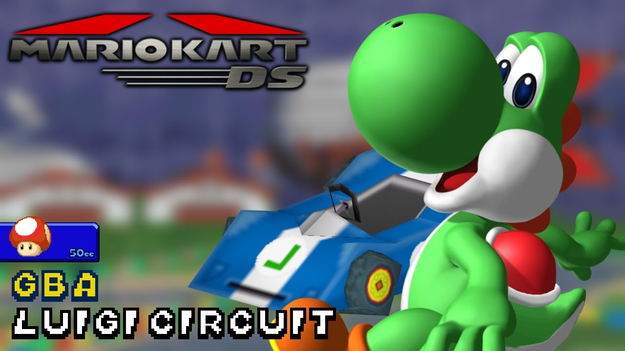 Mario Kart DS - 50cc - Yoshi - Streamliner - GBA Luigi Circuit | Ep. 3643