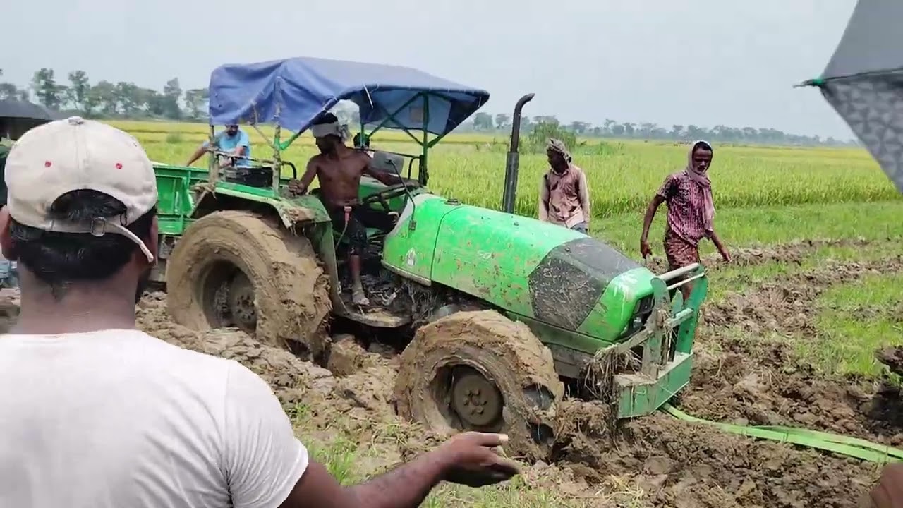 Swaraj 744fe in mud #swraj744 #swarajtractor 
