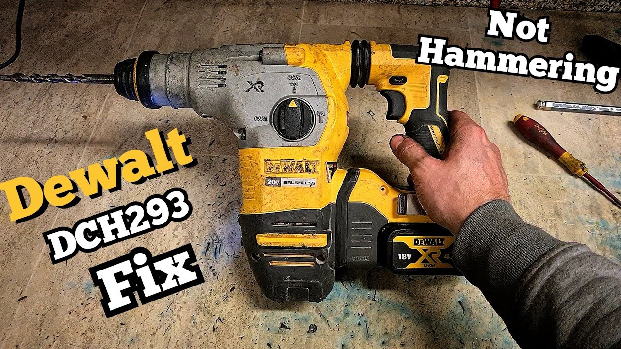 How to repair a Dewalt DCH293 20Volt SDS drill that is not hammering.
