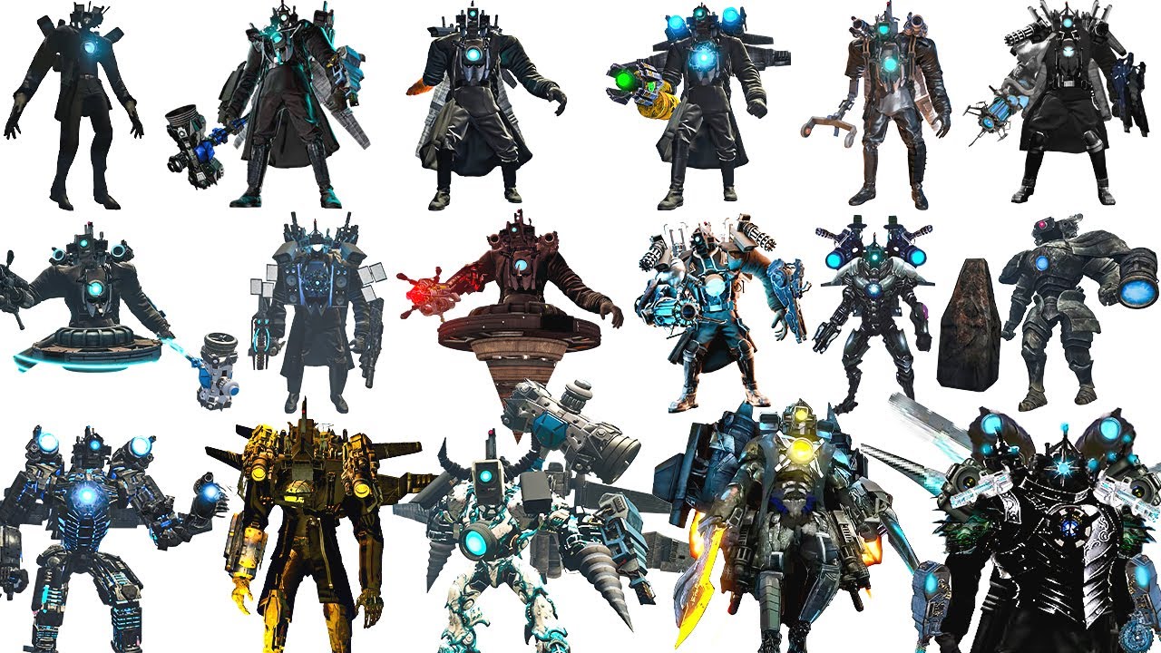Todas las 100 Transformaciones del Titan Camera Man