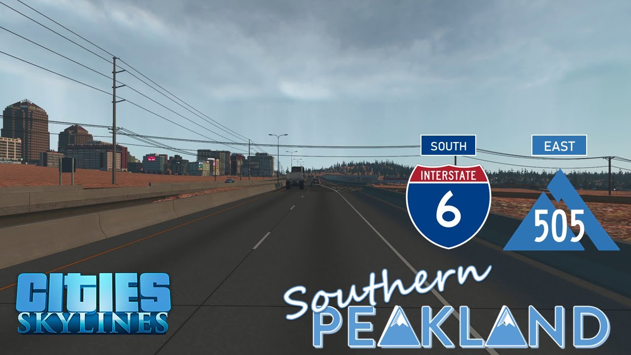 Cities: Skylines - First Person Drive - Drive to the Casino