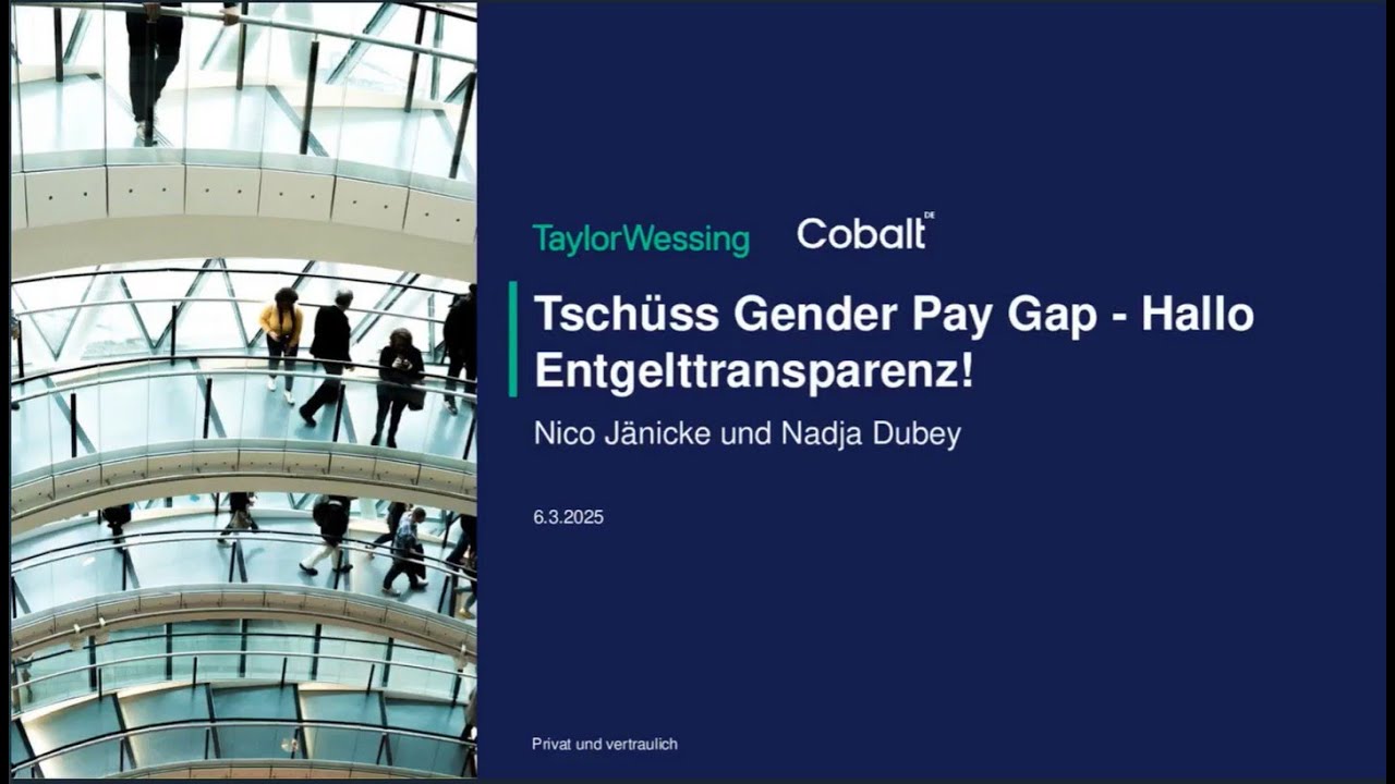 Tschüss Gender Pay Gap - Hallo Entgelttransparenz