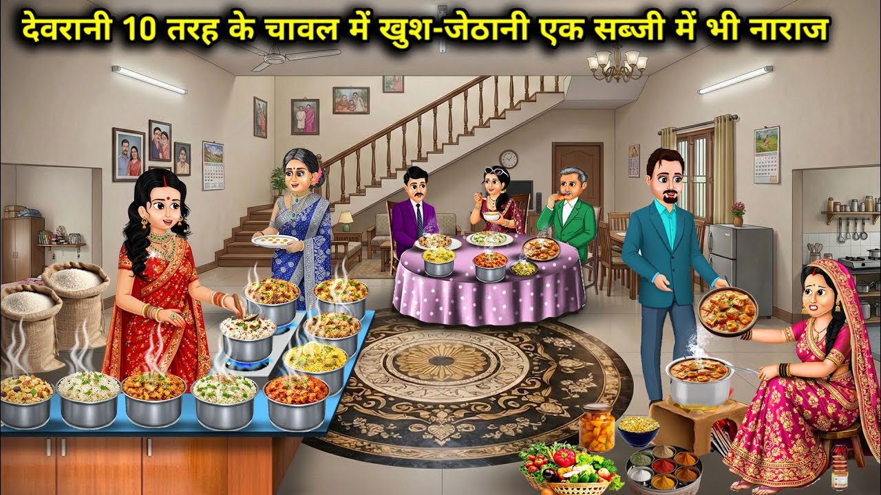 देवरानी 10 तरह के चावल में खुश-जेठानी एक सब्जी में भी नाराज|Sister-In-Law Is Happy With 10 Types Of.