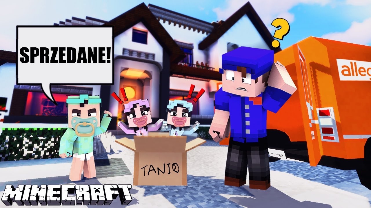 😄 SPRZEDAŁEM moje SIOSTRY na Alleqro *Będą kłopoty* - MINECRAFT RODZINKA
