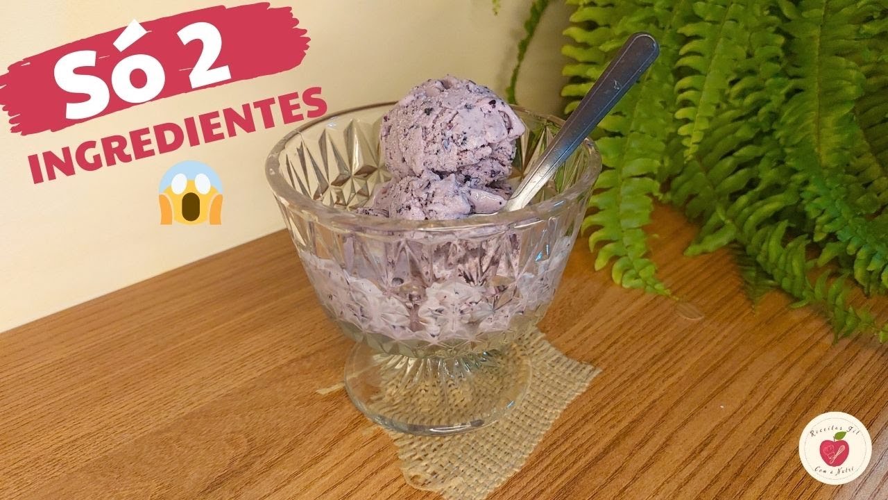 Sorvete saudável com só 2 ingredientes 🍨😱