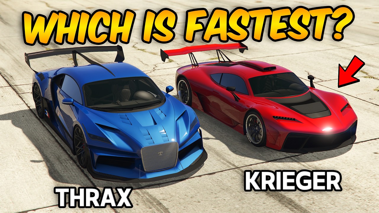 GTA 5 ONLINE - KRIEGER VS THRAX (WHICH IS FASTEST?)