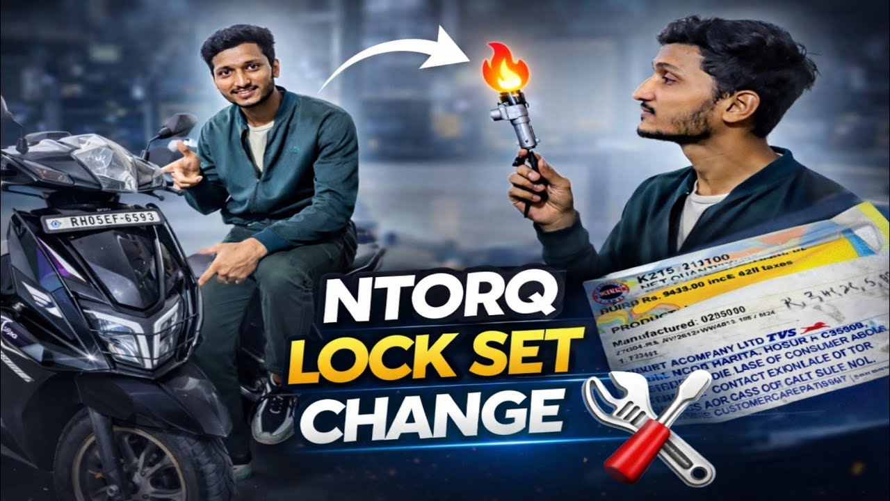 Ntorq Lock Set Change😍New Ignition Key