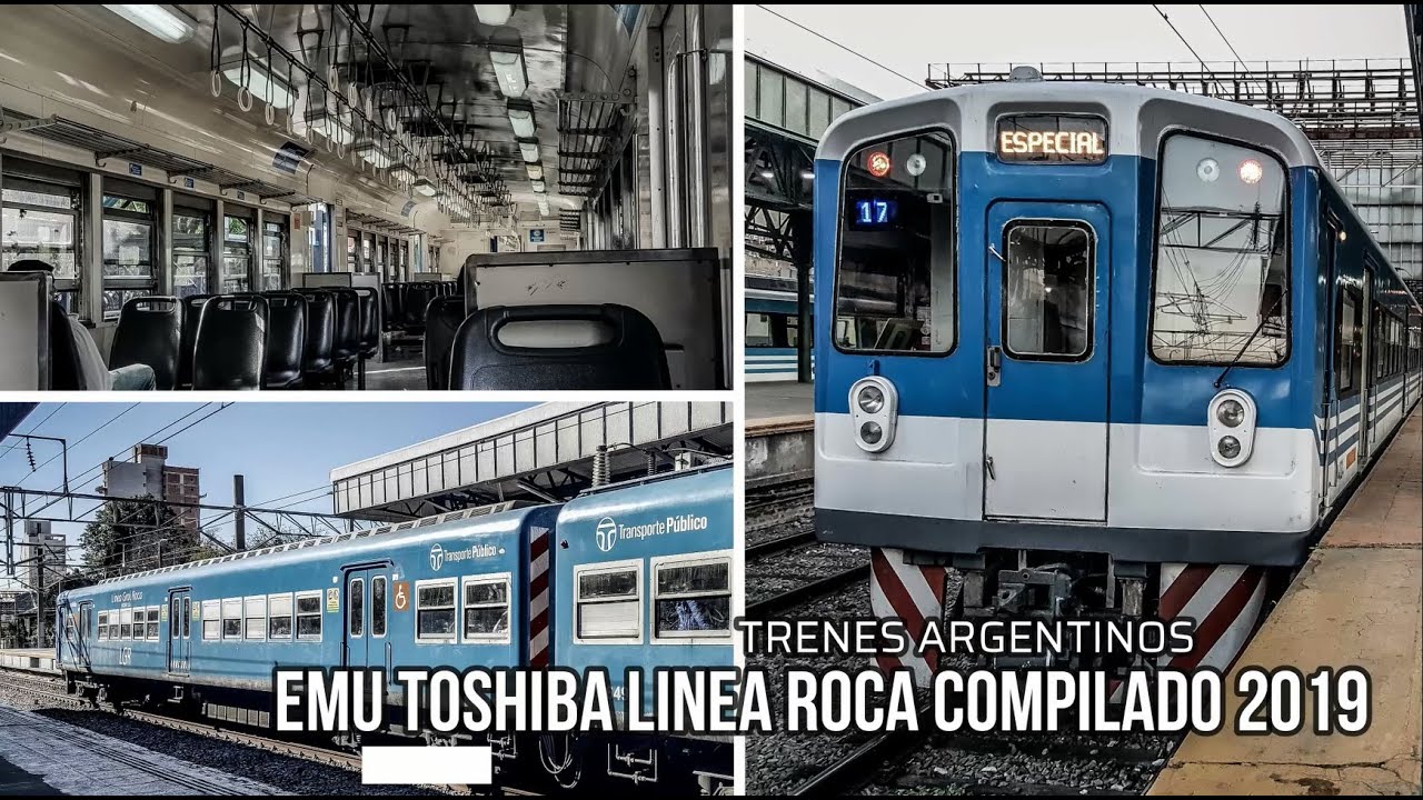Trenes Argentinos EMU Toshiba Compilado 2019