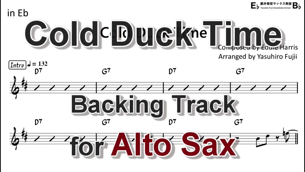 Cold Duck Time - Backing Track with Sheet Music for Alto Sax