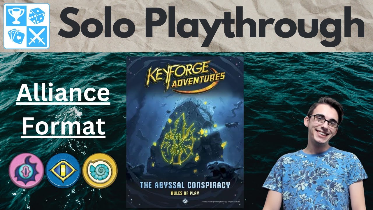 The alliance against the conspiracy! KeyForge: Abyssal Conspiracy [Solo Playthrough]