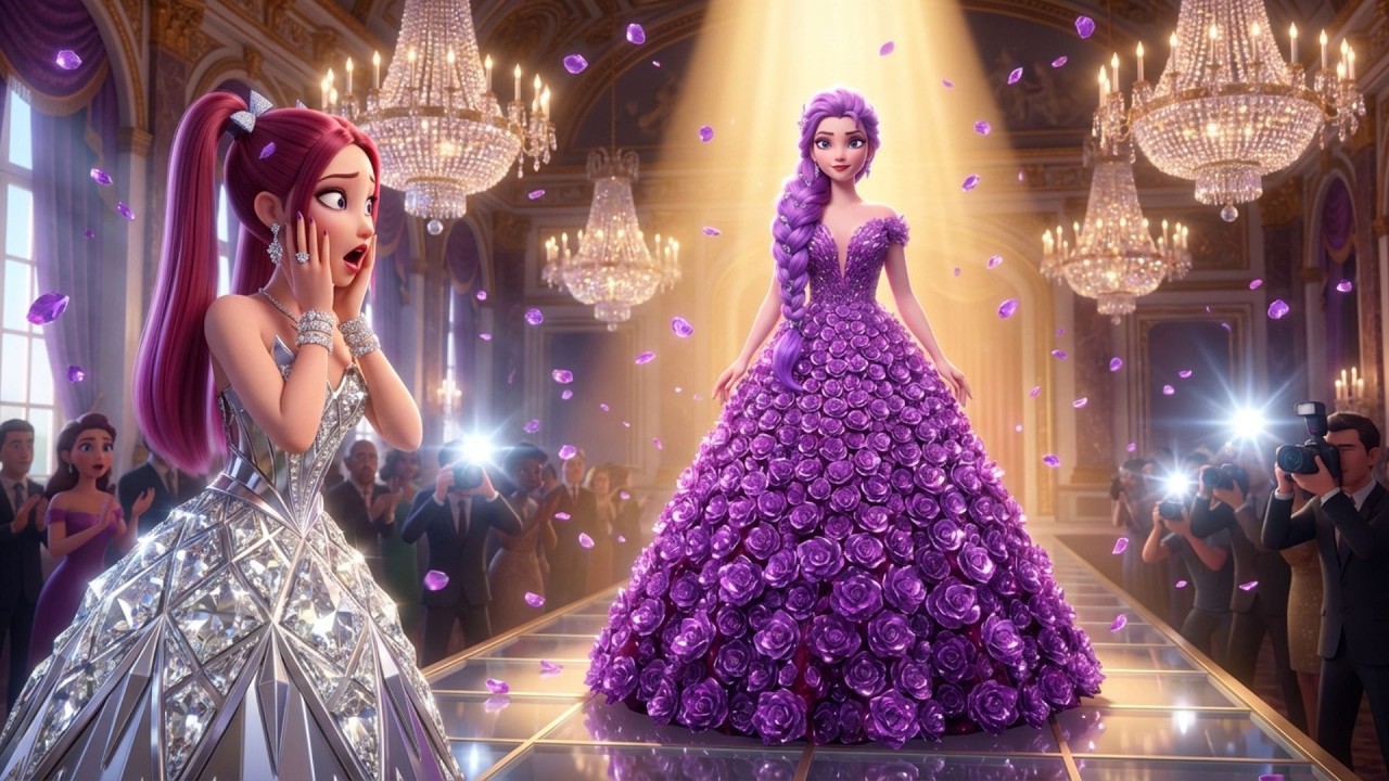 Kpop Demon Hunters | From Garden to Runway: Rumi’s Amethyst Flower Dress That Shocked Paris!
