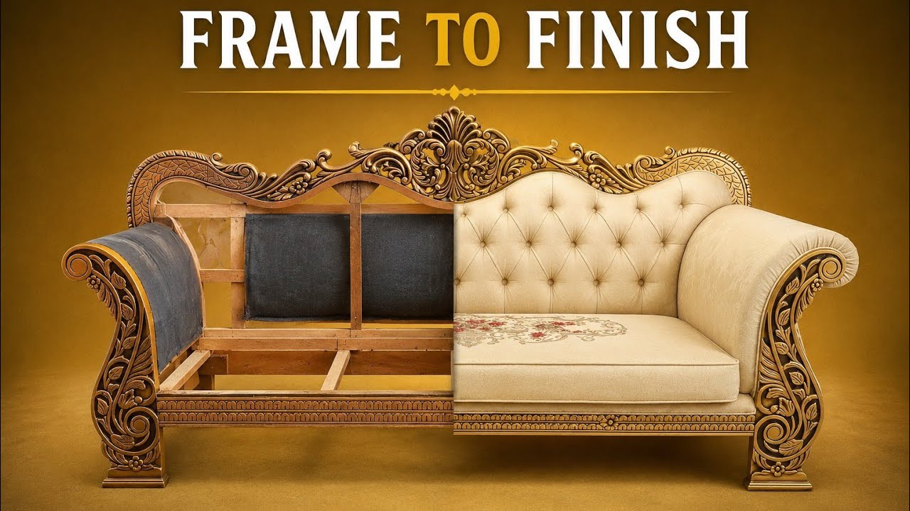 Sofa Making | Frame to Finish Full Process | Royal Handmade Sofa Design&rdquo;