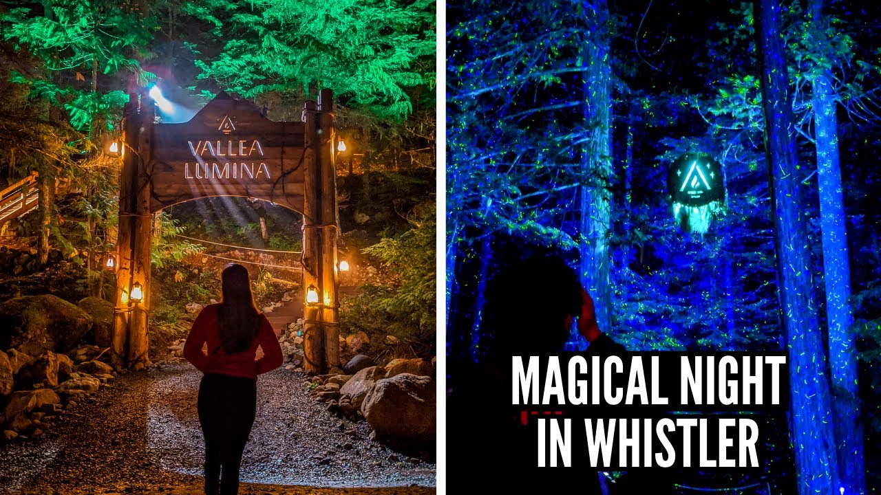WE TRIED WHISTLER'S MAGICAL ATTRACTION: Explore Vallea Lumina in Whistler BC // Nat and Max