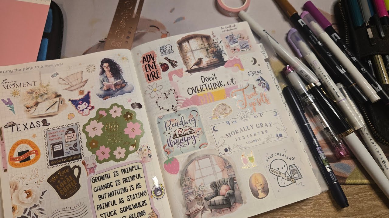 Плавное начало 2026 года | Организация рабочего места в Hobonichi Cousin, планирование времени и ...