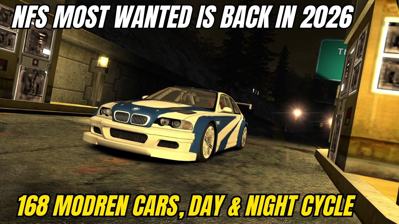 NFS Most Wanted возвращается… Но на этот раз это просто БЕЗУМИЕ 😱🔥 (168 машин, день и ночь)