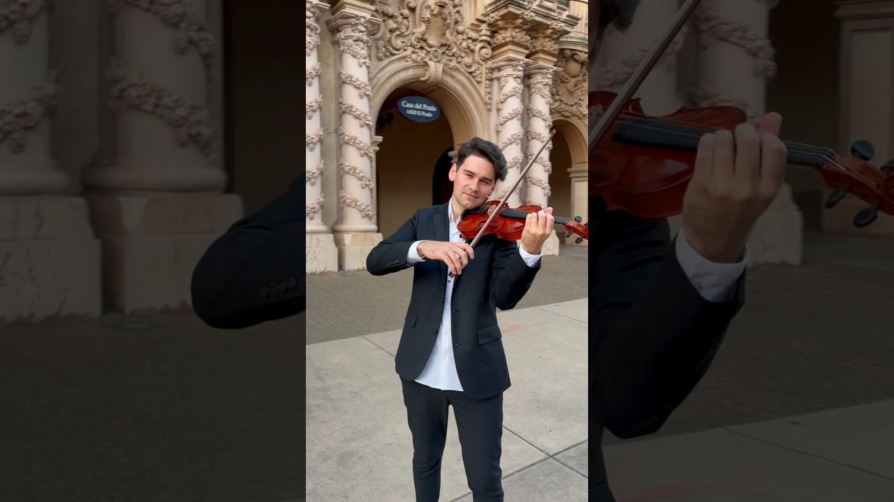 Unexpected Violin Magic in the Park 🎻 &ldquo;Historia de un Amor&rdquo; | Beautiful Public Reactions