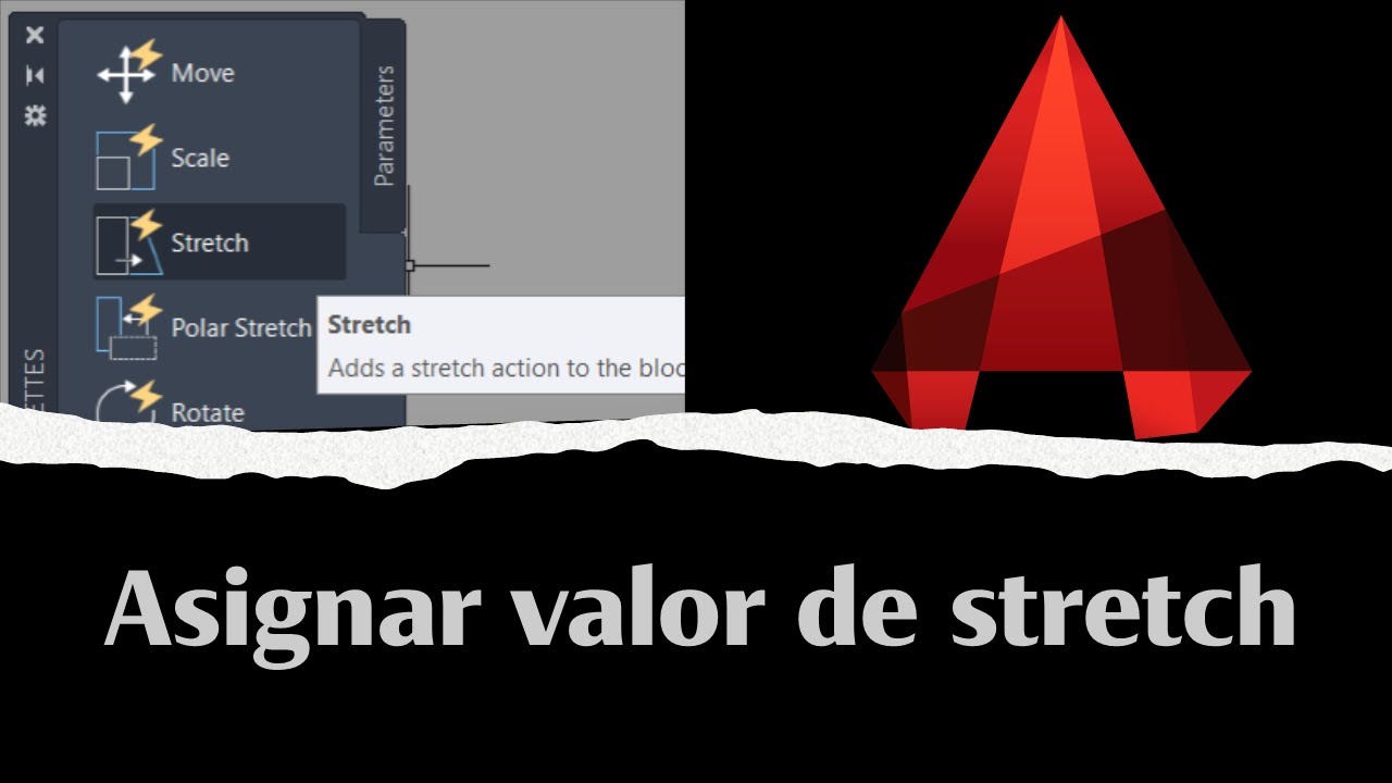 Vba AutoCAD - Aprende a asignar valores a propiedades dinamicas - STRETCH