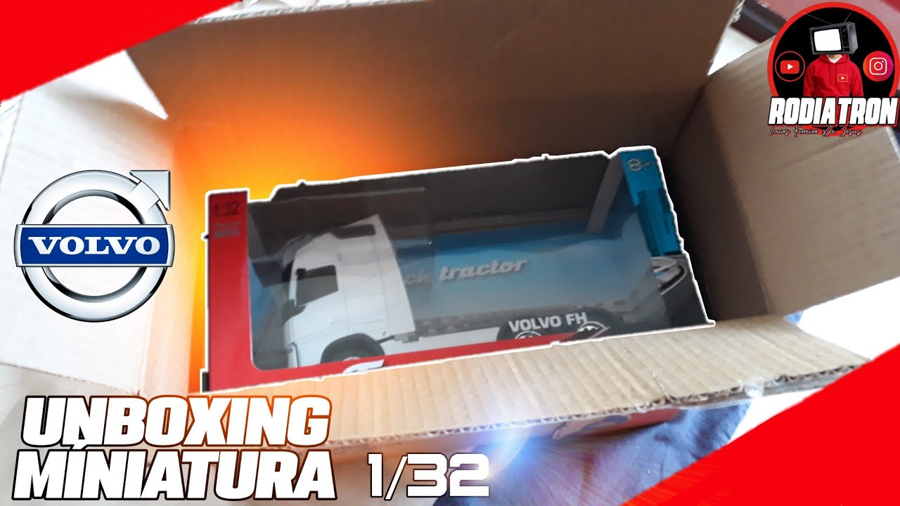 UNBOXING NOVA MINIATURA VOLVO FH WELLY 1/32 NA CAIXA ORIGINAL