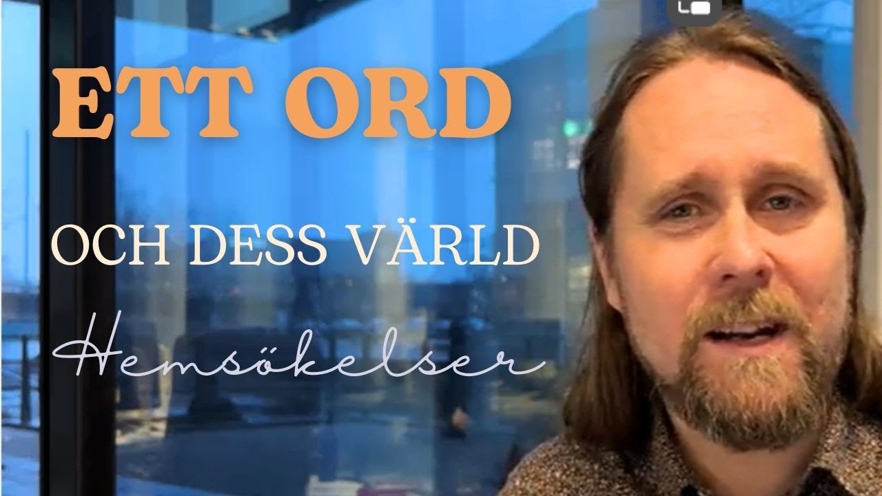 Om ordet hemsökt textad
