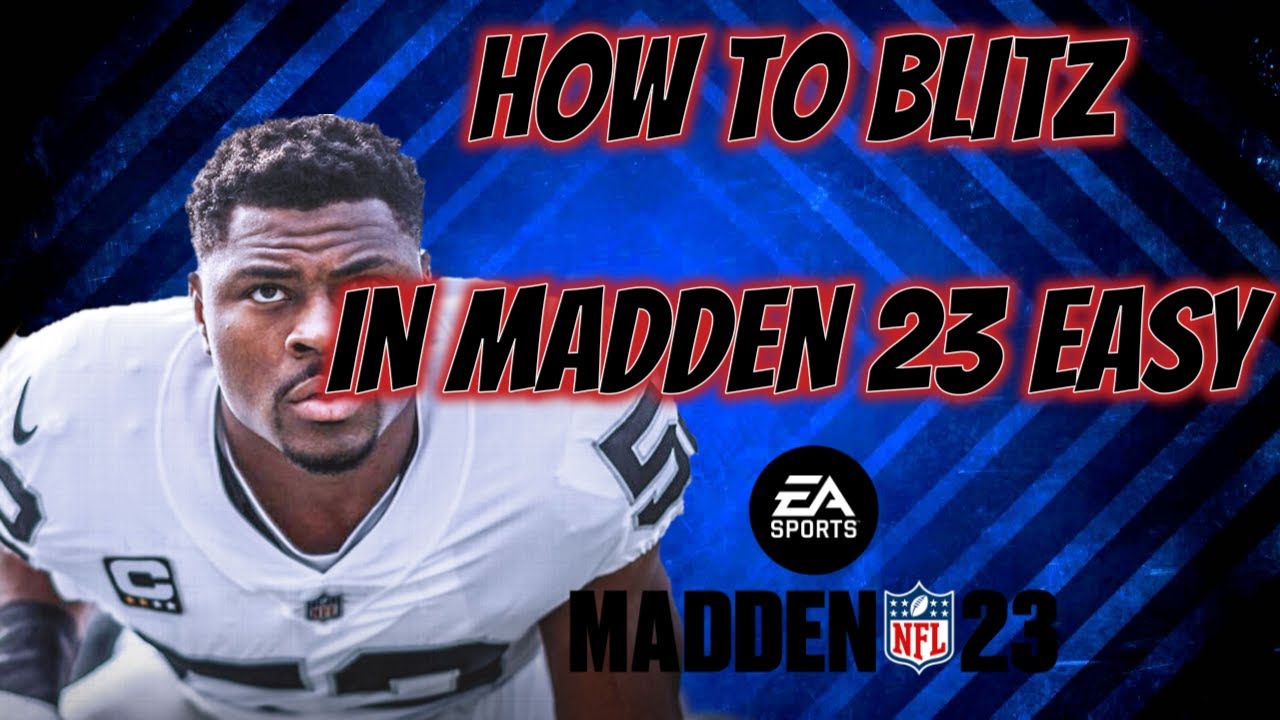 HOW TO BLITZ IN MADDEN 23- GET EASY PRESSURE+ EASY SACKS FROM ANY COVERAGE! MADDEN 23 TIPS