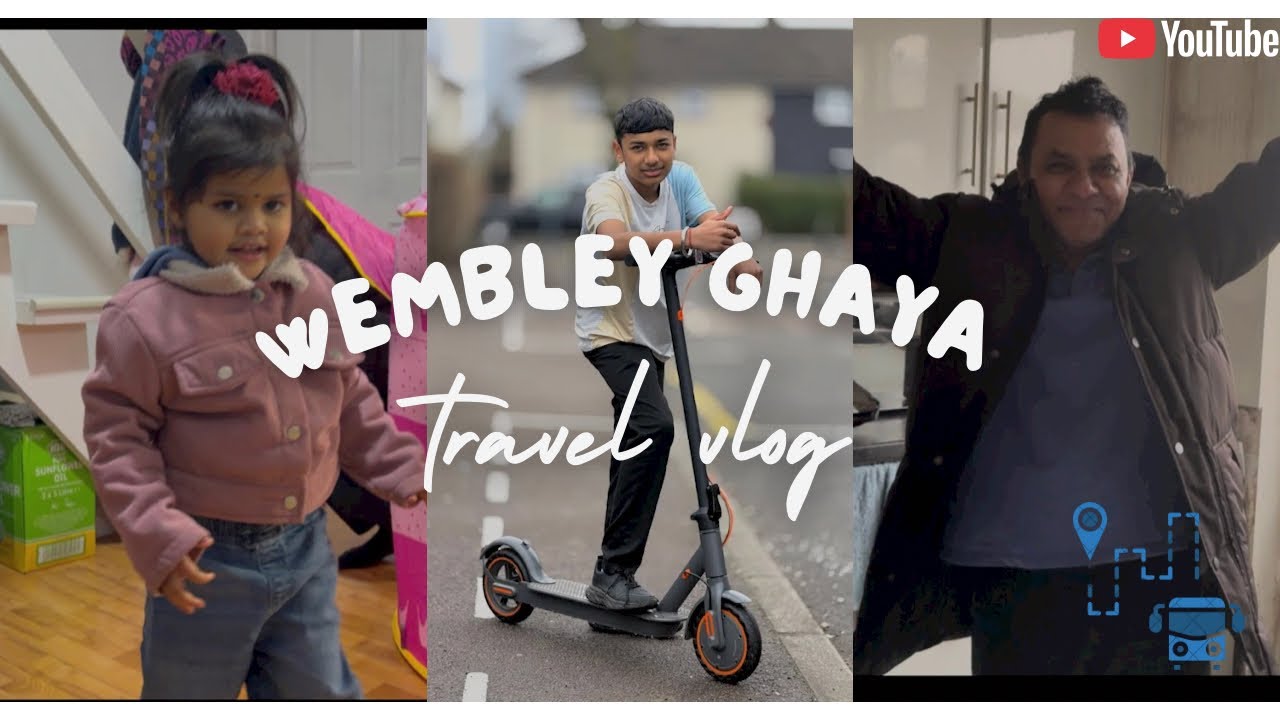  Wembley ghaya maa ane bap  ne malva ane na kari full moj 🚍🥳||familyvlog||travelvlog||