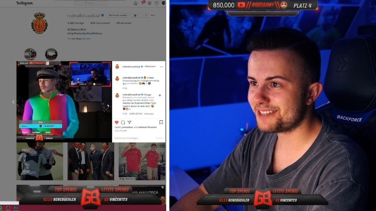 RCD MALLORCA FOLGT & POSTET GAMERBROTHER auf INSTAGRAM 🤣🔥 | GamerBrother Stream Highlights