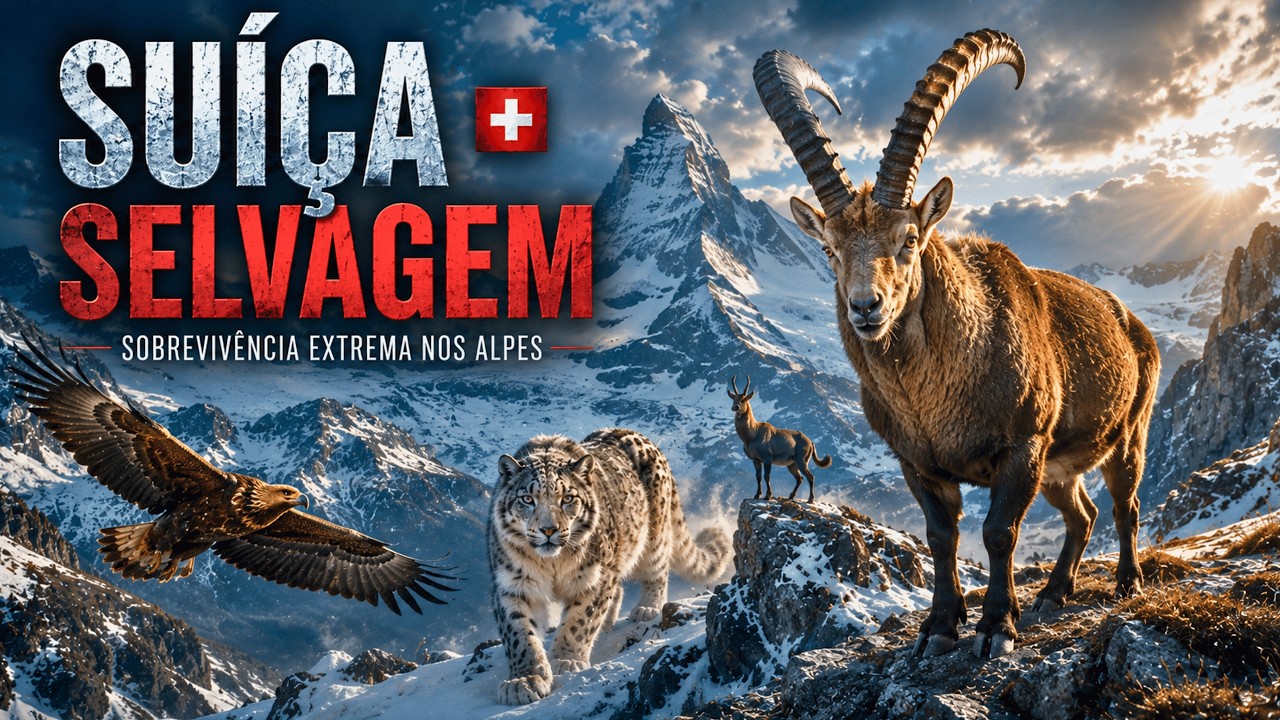 SUÍÇA SELVAGEM – Sobrevivência Extrema nos Alpes | Documentário Animal 4K