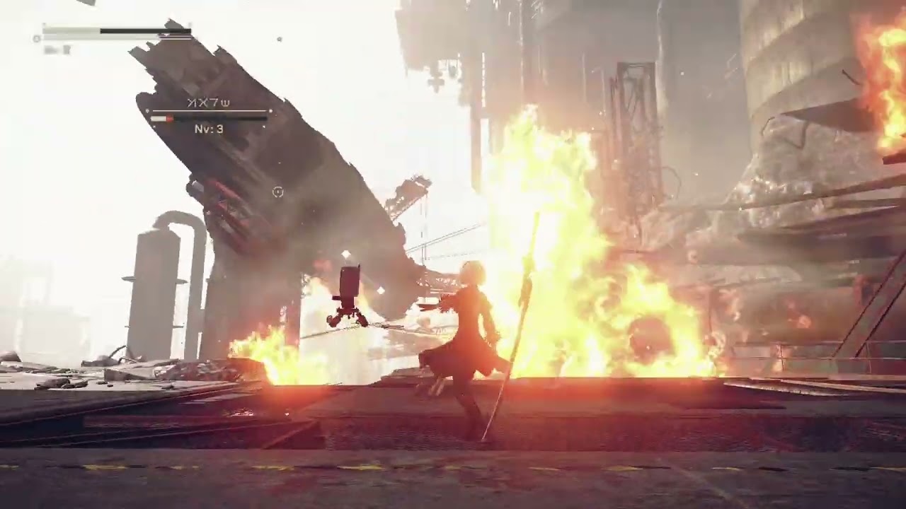 Jugando Nier Automata en linux por primera vez