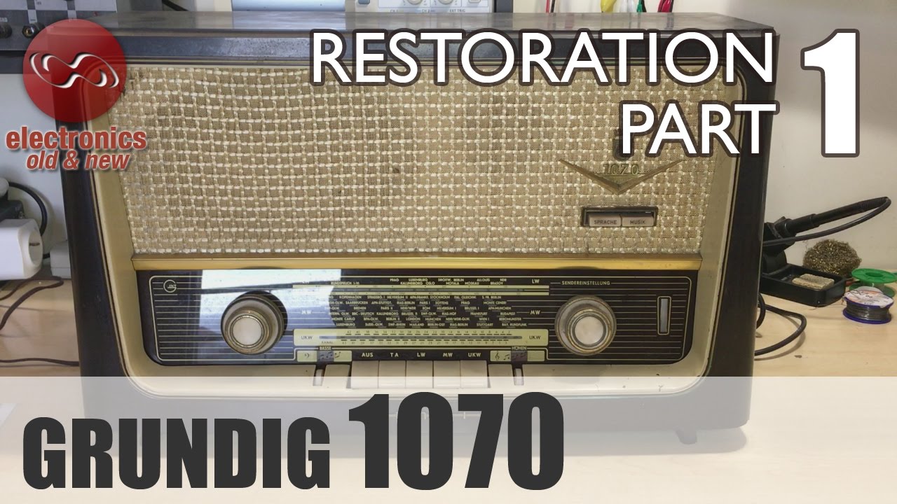 Grundig 1070 tube radio restoration - Part 1. First look.