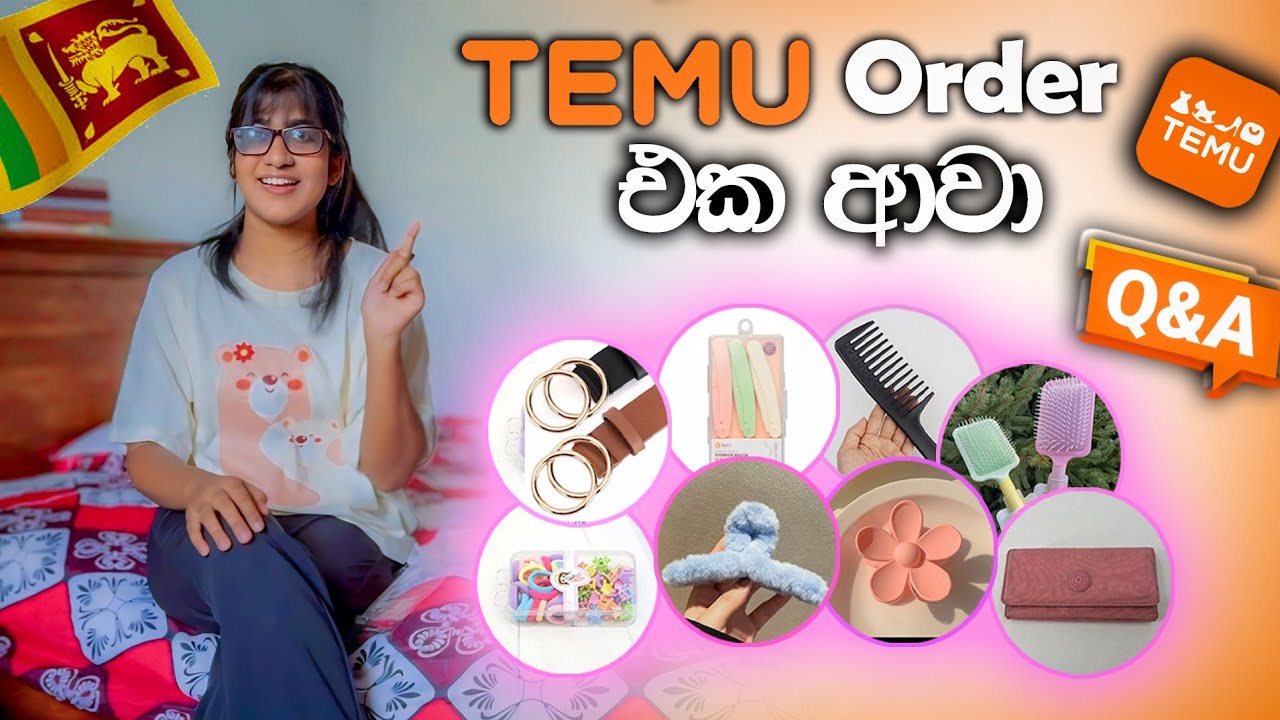 Unbox TEMU Order Sinhala 😍| Q & A ඔයාලගෙ ප්‍රශ්න ගොඩකට උත්තර ⁉️ |මෙච්චර අඩුවට 🤩| #temureview