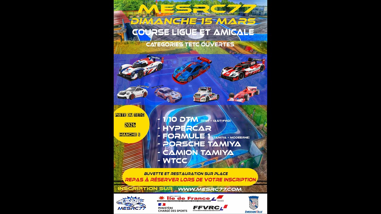 Résumé Course du 15 mars au MESRC77 Emerainville