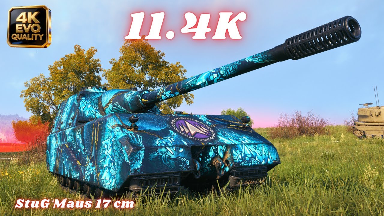 StuG Maus 17 cm 11.4K Damage 9 Kills | World of Tanks | Mir Tankov