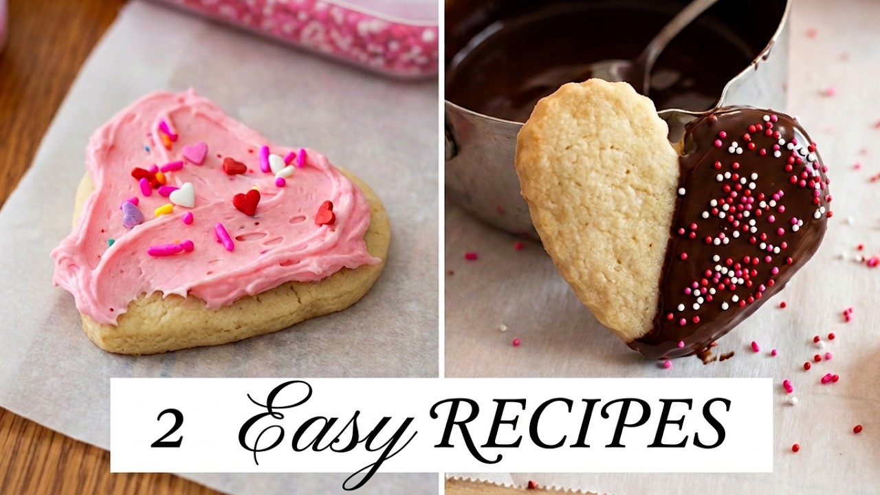 Two Easy Valentine cookies! (make someone feel special)