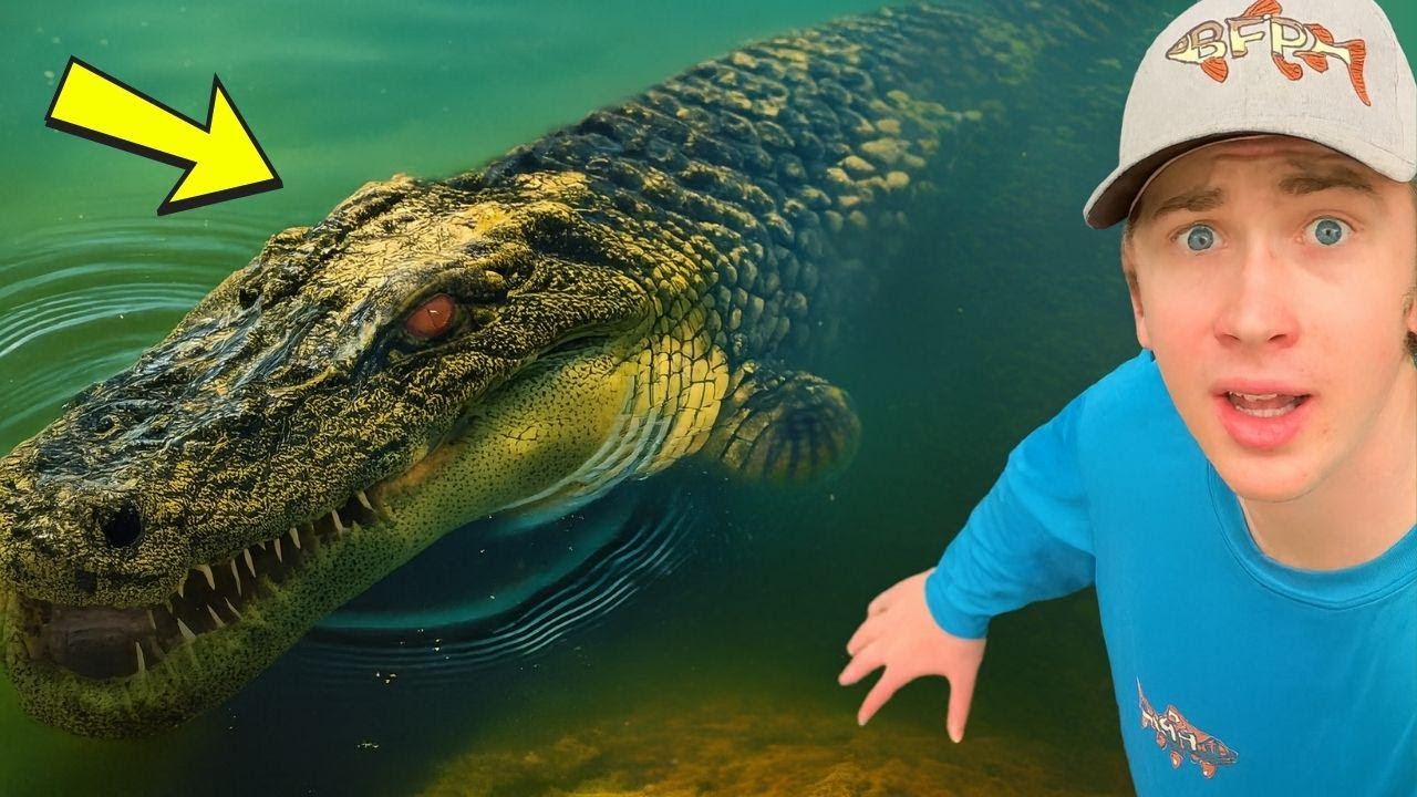 ¡Atrapé a una bestia gigante en una laguna abandonada!