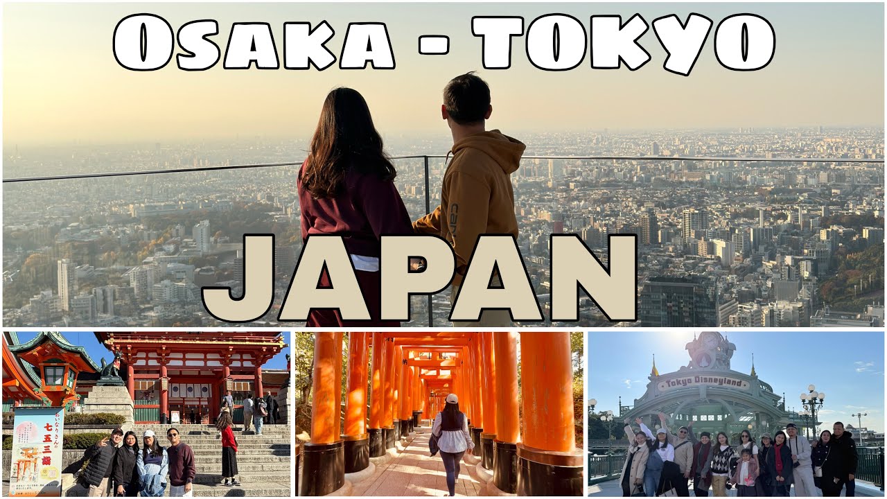 Calgary to Japan | Osaka with Friends and Tokyo with Family Vlog | 24 weeks pregnant | 2025