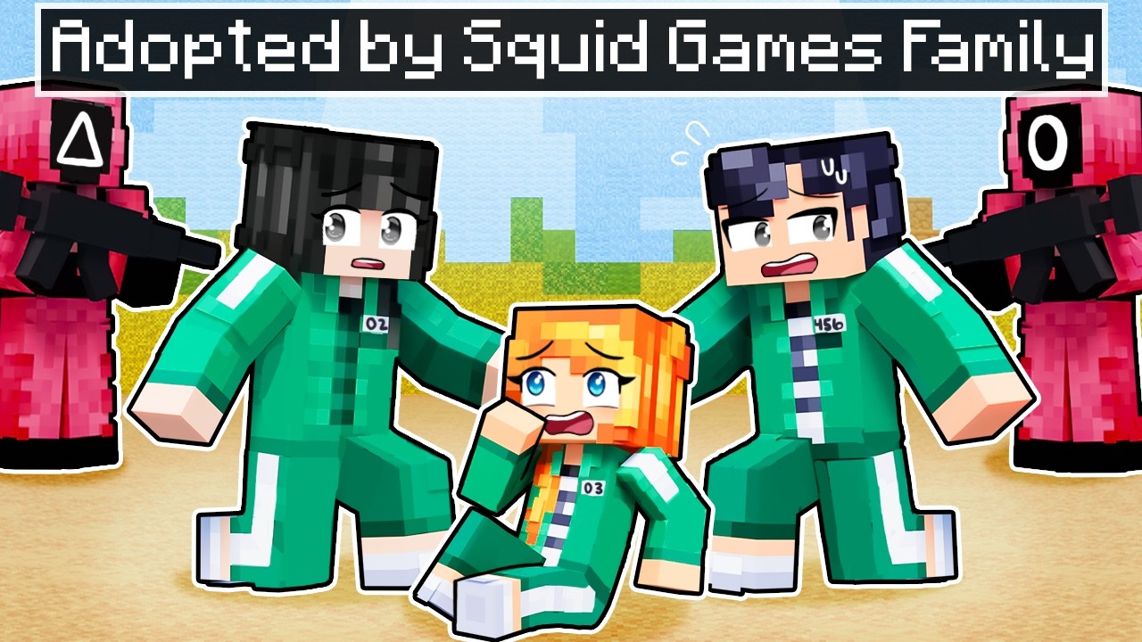 ADOPTED by the SQUID GAME 2 FAMILY in Minecraft!