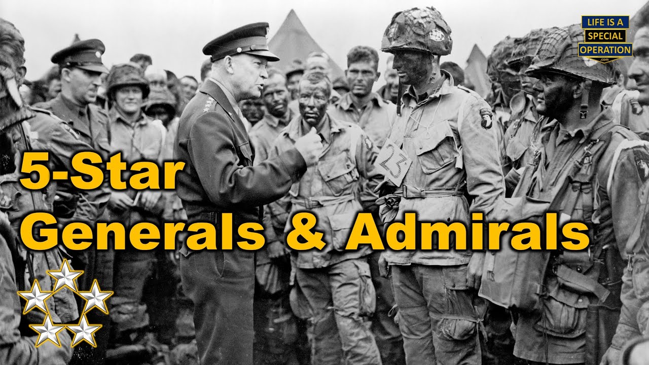 Who were the only nine 5 STAR Generals or Admirals