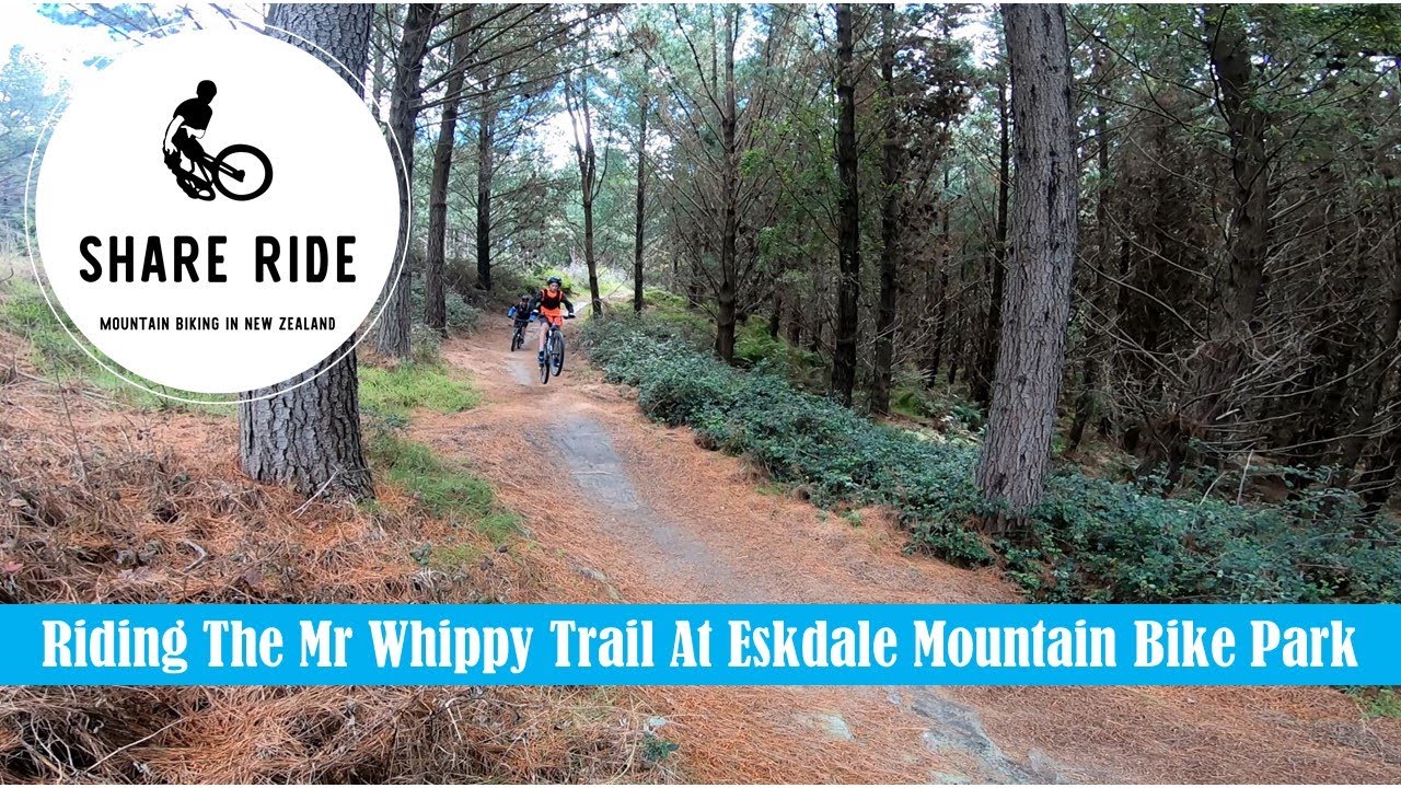 Riding The Mr Whippy Trail At Eskdale Mountain Bike Park New Zealand With My Son