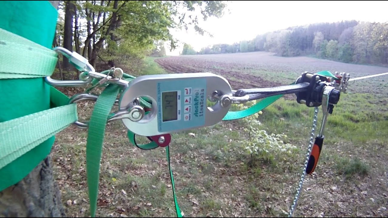 tensioning a longline (here 150m) with the lineGrip and lineTight (re-upload June 2nd 2014)