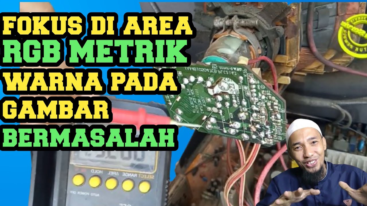 tv Sanyo 21in BELAJAR BLOCK RGB‼️Gambar merah dan redup
