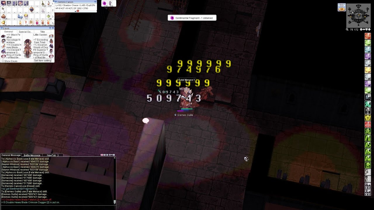 [iRO] Shadow Chaser Fatal Menace vs Bio Lab 5 Ft. [New OCP] Dark Triad