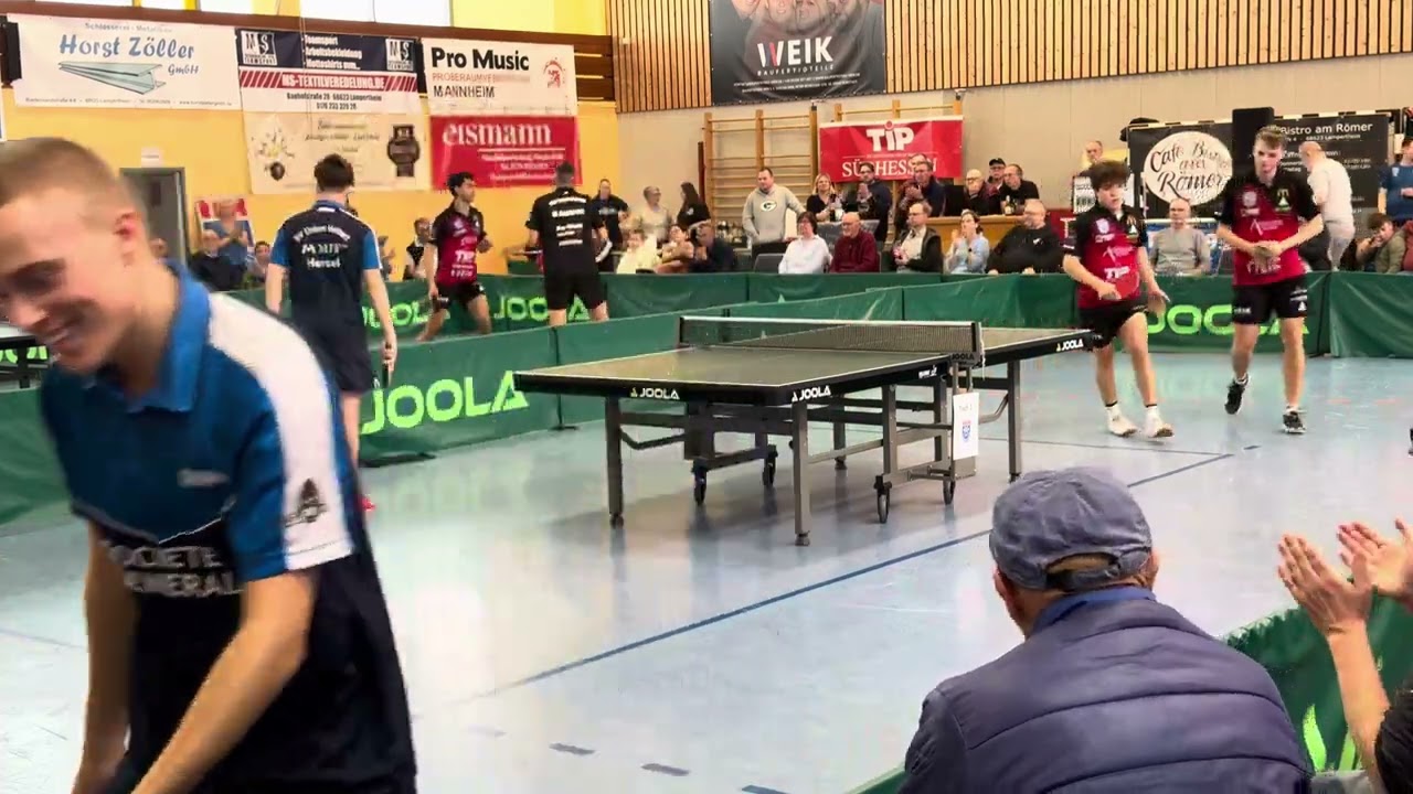Falconnier/de Boer ( TTC 1957 Lampertheim) vs Hersel/ Panic (SV Union Velbert II)